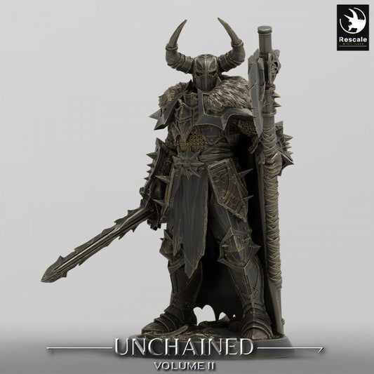 Unchained Warrior Commander Fighter | Medium | Rescale Miniatures | D&D DnD Pathfinder Miniature