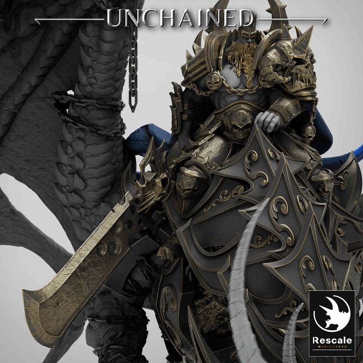 Unchained Dragon - Mounted (100mm Base)