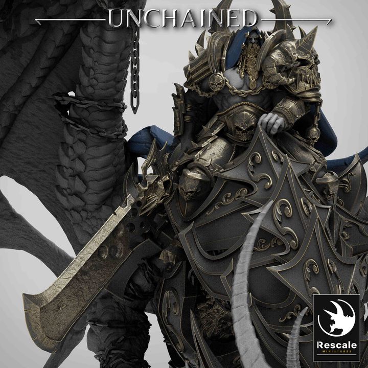 Unchained Dragon - Mounted (100mm Base)