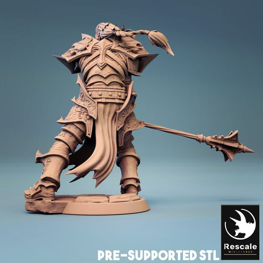 Necromancer Sorcerer Staff Wielder | Medium | Rescale Miniatures | D&D DnD Pathfinder Miniature