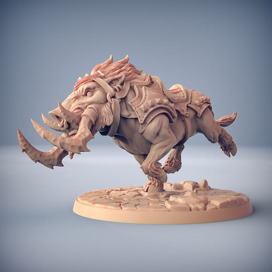 Dwarf Barbarian Mounted Beast | Large | Artisan Guild | D&D DnD Pathfinder Miniature