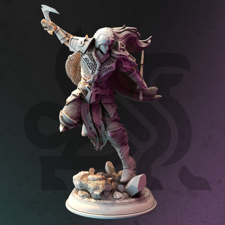Drow Ranger - Dynamic (25mm Base)