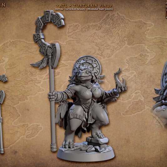 Tortle Explorer Magical Jewel | Medium | Artisan Guild | D&D DnD Pathfinder Miniature