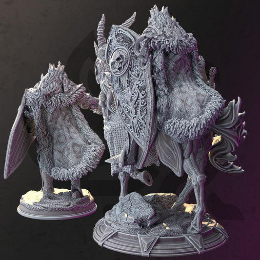 Death Knight Undead Warrior Miniature | Large | DM Stash | D&D DnD Pathfinder Miniature