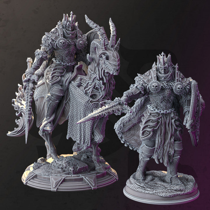 Death Knight Fallen Paladin - Mounted (50mm Base)