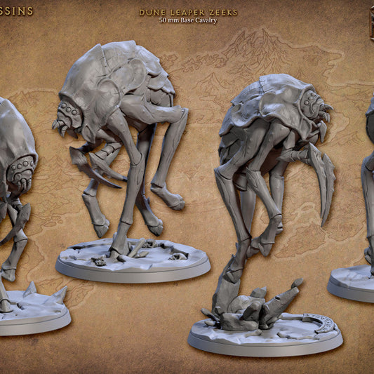 Blacktongue Zeek Rider Mounted Beast | Large | Artisan Guild | D&D DnD Pathfinder Miniature