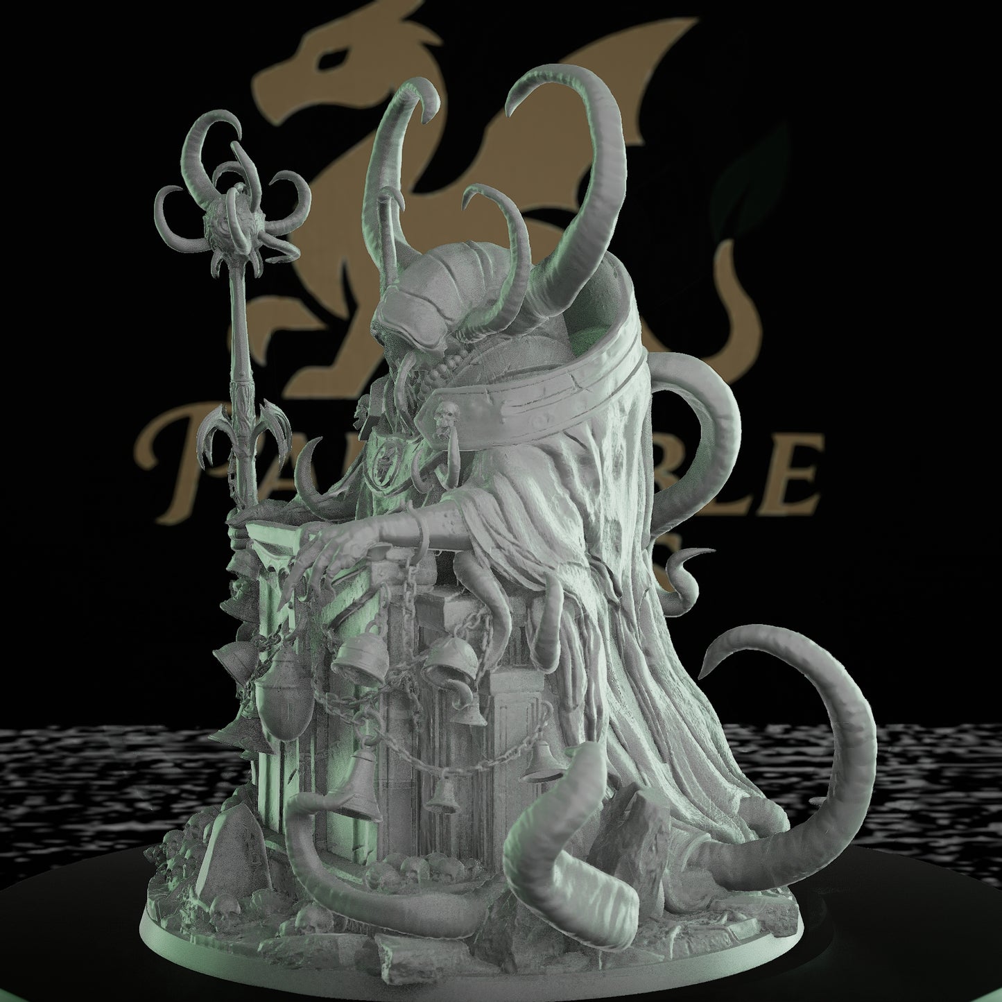 Bell Warden Spellcaster Guardian Miniature | Huge | Rescale Miniatures | D&D DnD Pathfinder Miniature
