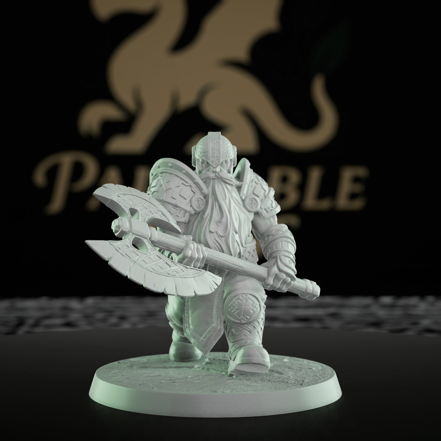 Collection Dwarf Warrior Axe | Medium | Rescale Miniatures | D&D DnD Pathfinder Miniature