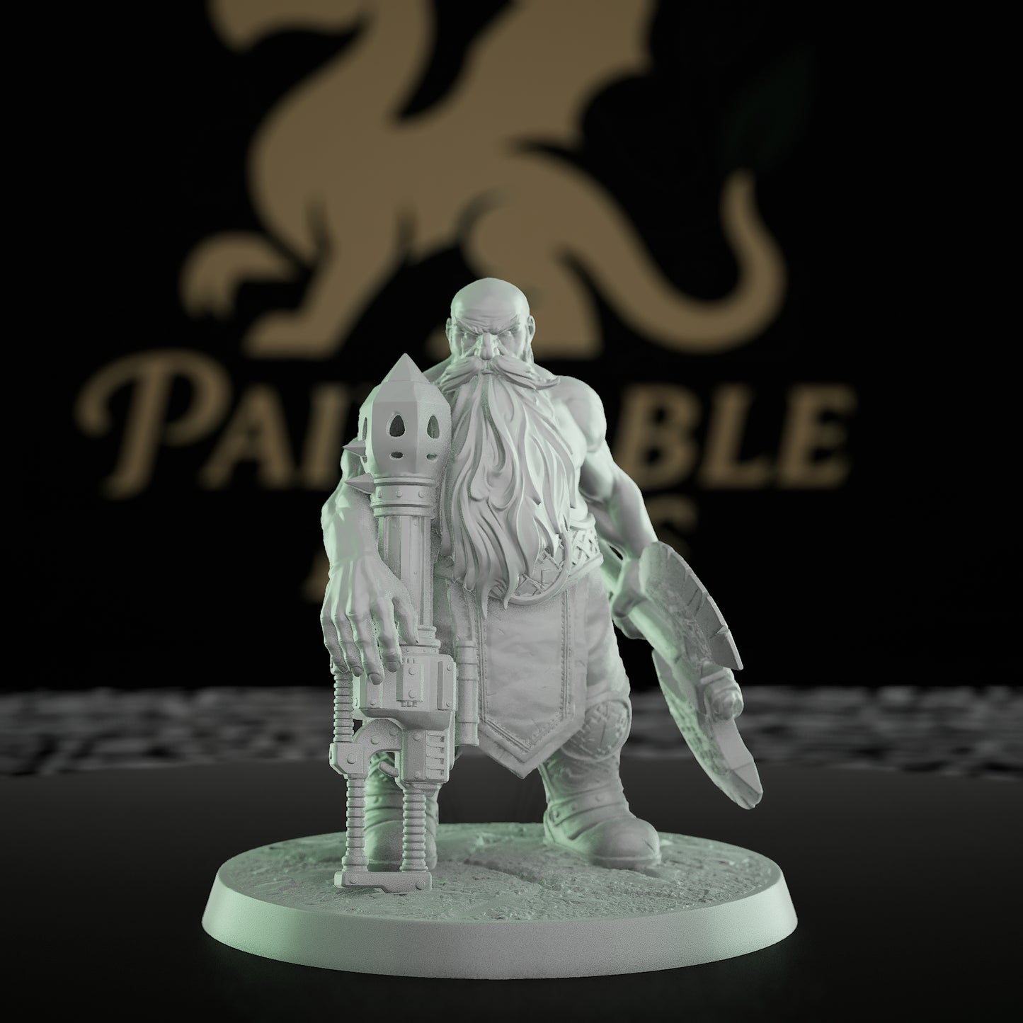 Collection Dwarf Warrior Axe | Medium | Rescale Miniatures | D&D DnD Pathfinder Miniature