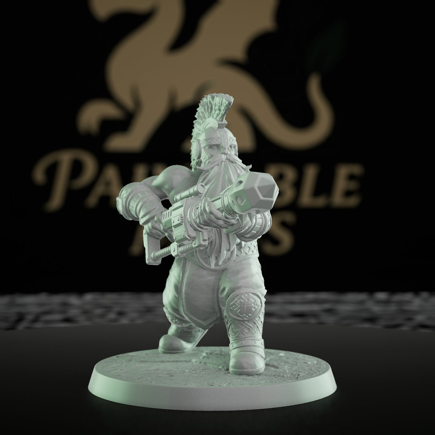 Collection Dwarf Warrior Axe | Medium | Rescale Miniatures | D&D DnD Pathfinder Miniature