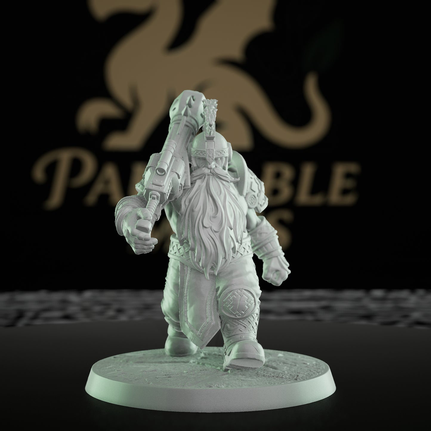 Collection Dwarf Warrior Axe | Medium | Rescale Miniatures | D&D DnD Pathfinder Miniature