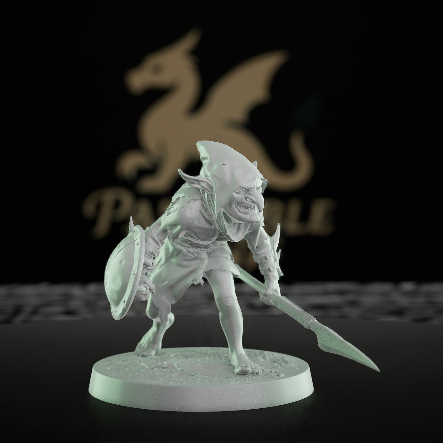 Collection Goblin Warrior Spearman Miniature | Medium | Rescale Miniatures | D&D DnD Pathfinder Miniature