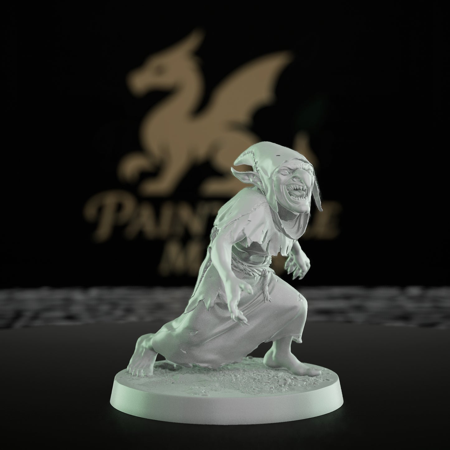 Collection Goblin Warrior Spearman Miniature | Medium | Rescale Miniatures | D&D DnD Pathfinder Miniature