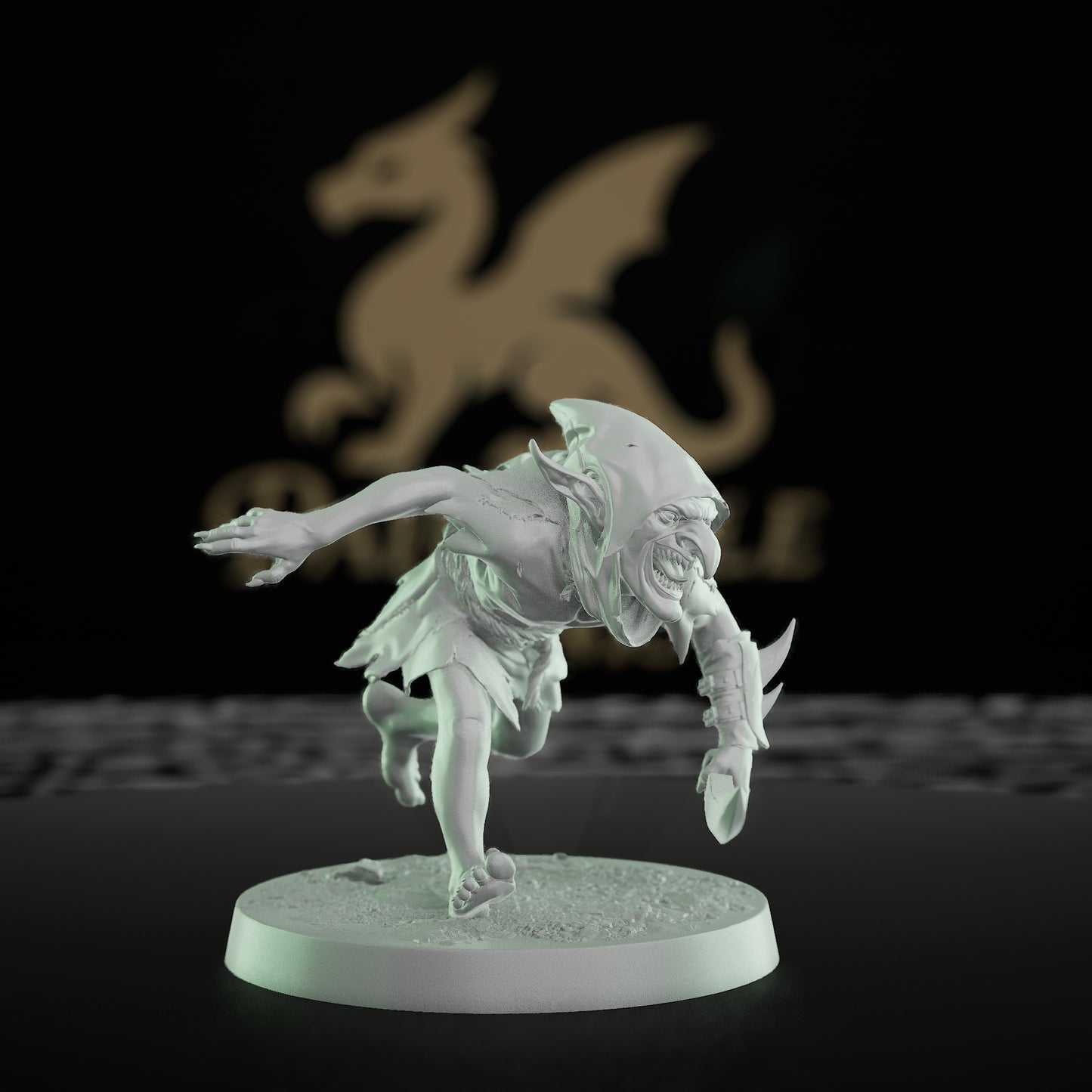 Collection Goblin Warrior Spearman Miniature | Medium | Rescale Miniatures | D&D DnD Pathfinder Miniature