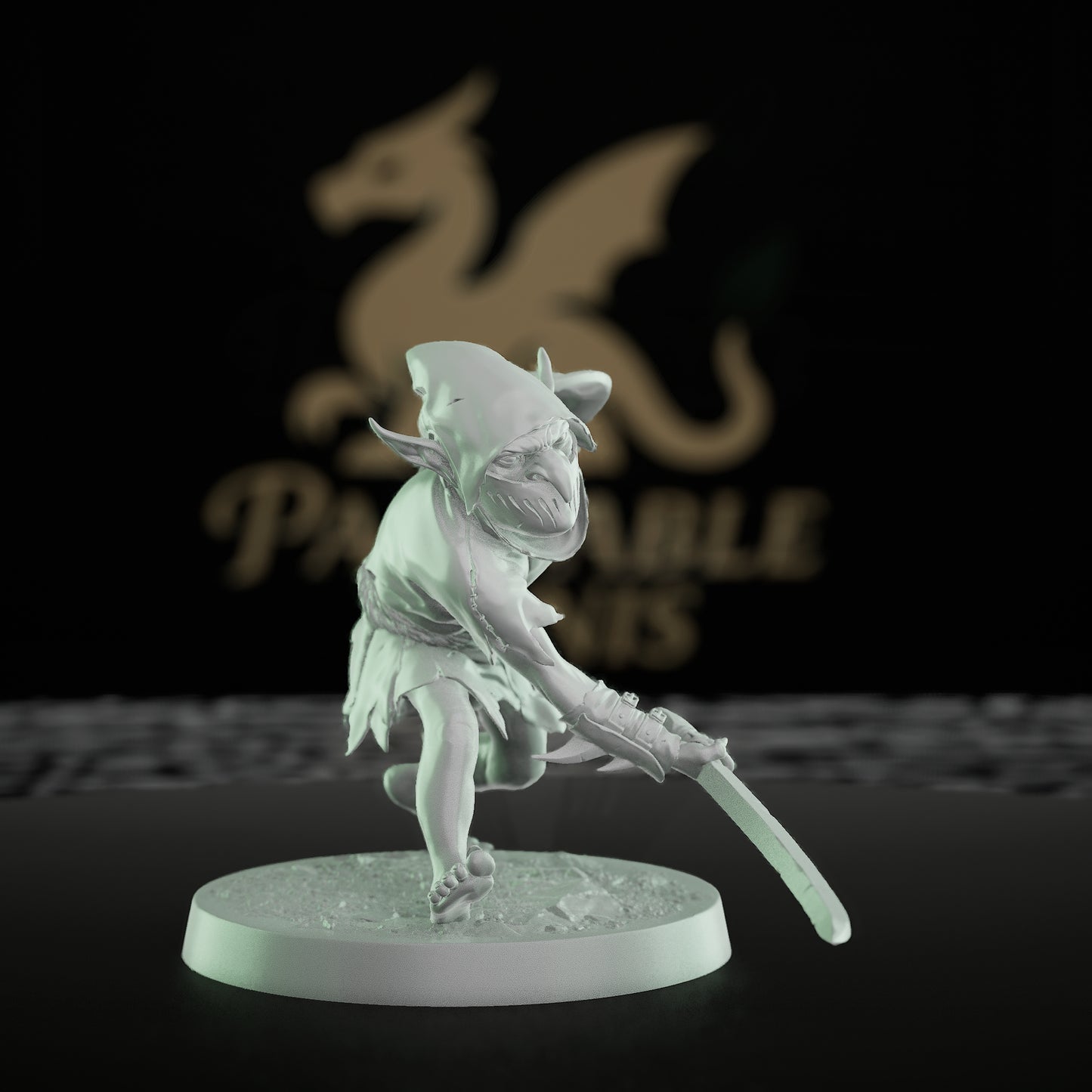 Collection Goblin Warrior Spearman Miniature | Medium | Rescale Miniatures | D&D DnD Pathfinder Miniature