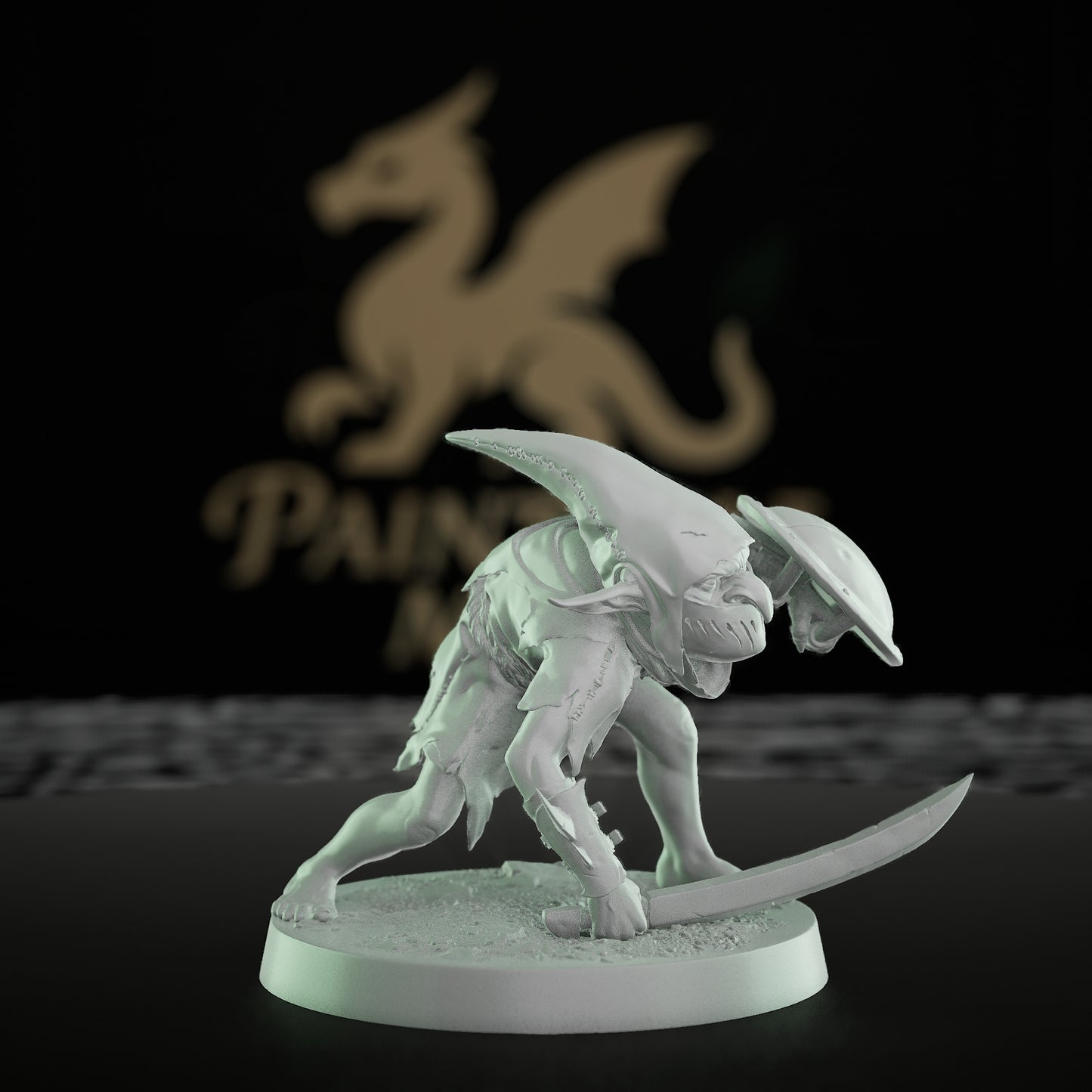 Collection Goblin Warrior Spearman Miniature | Medium | Rescale Miniatures | D&D DnD Pathfinder Miniature