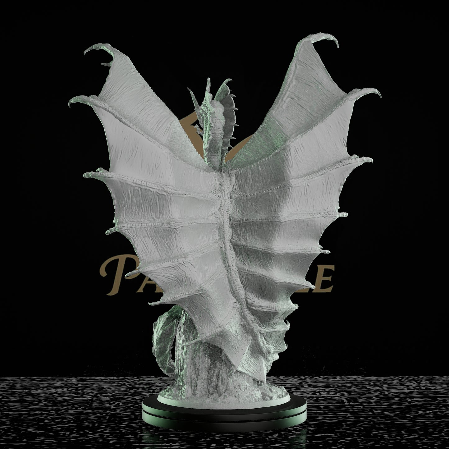 Gold Dragon Gargantuan Creature Miniature | Medium | Rescale Miniatures | D&D DnD Pathfinder Miniature