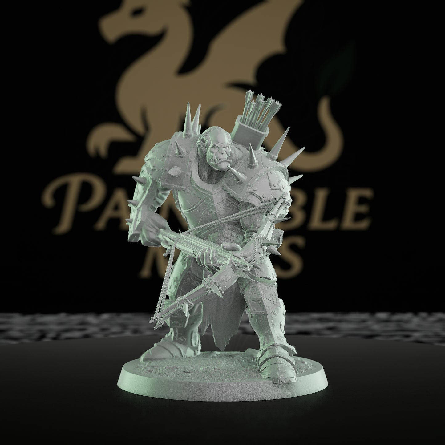 Collection Orc Crossbowman Miniature Medium | Rescale Miniatures | D&D DnD Pathfinder Miniature