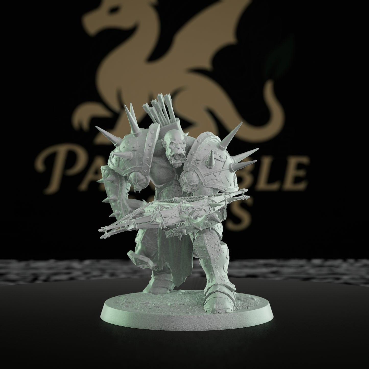 Collection Orc Crossbowman Miniature Medium | Rescale Miniatures | D&D DnD Pathfinder Miniature