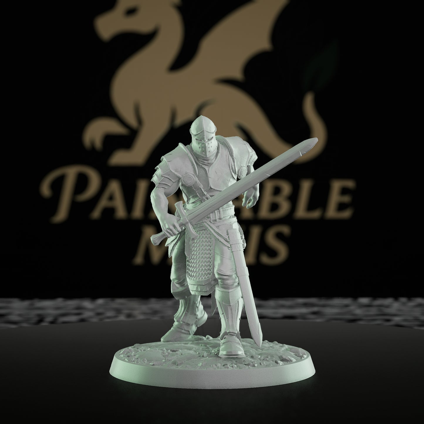 Collection Knight Valor Paladin Miniature | Medium | Rescale Miniatures | D&D DnD Pathfinder Miniature
