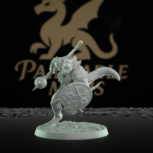 Collection Lizardfolk Fighter Monstrosities Armor Shield | Medium | Rescale Miniatures | D&D DnD Pathfinder Miniature