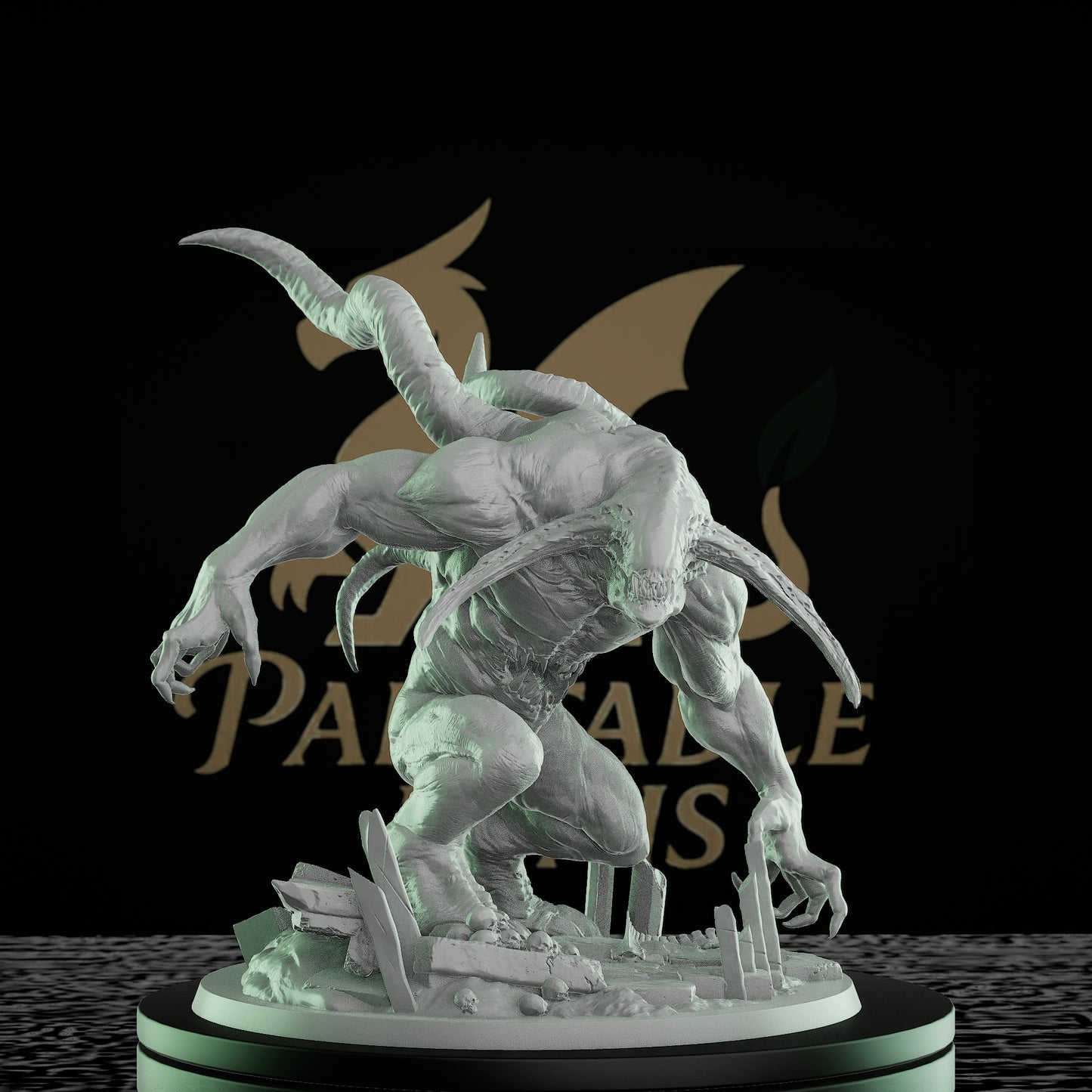 Demon Horned Monstrosity Beast | Gargantuan | Rescale Miniatures | D&D DnD Pathfinder Miniature