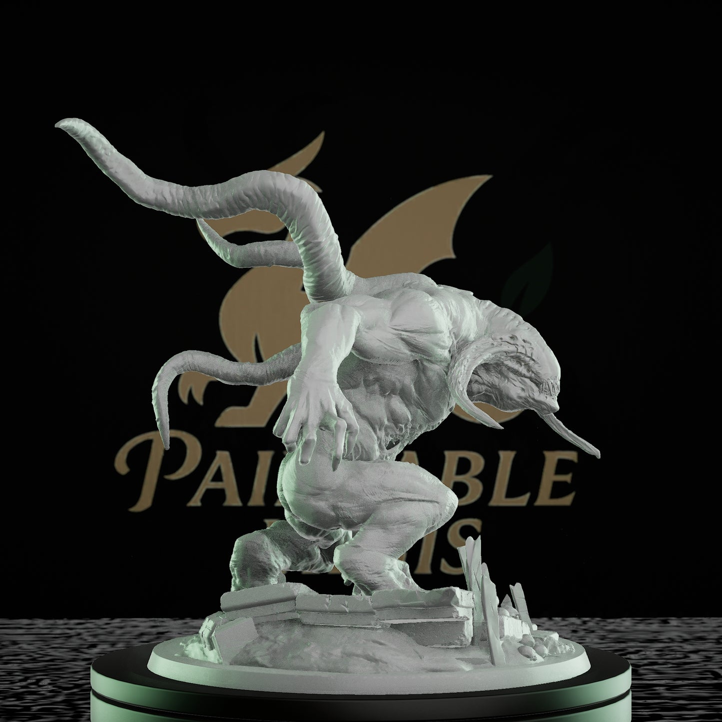 Demon Horned Monstrosity Beast | Gargantuan | Rescale Miniatures | D&D DnD Pathfinder Miniature