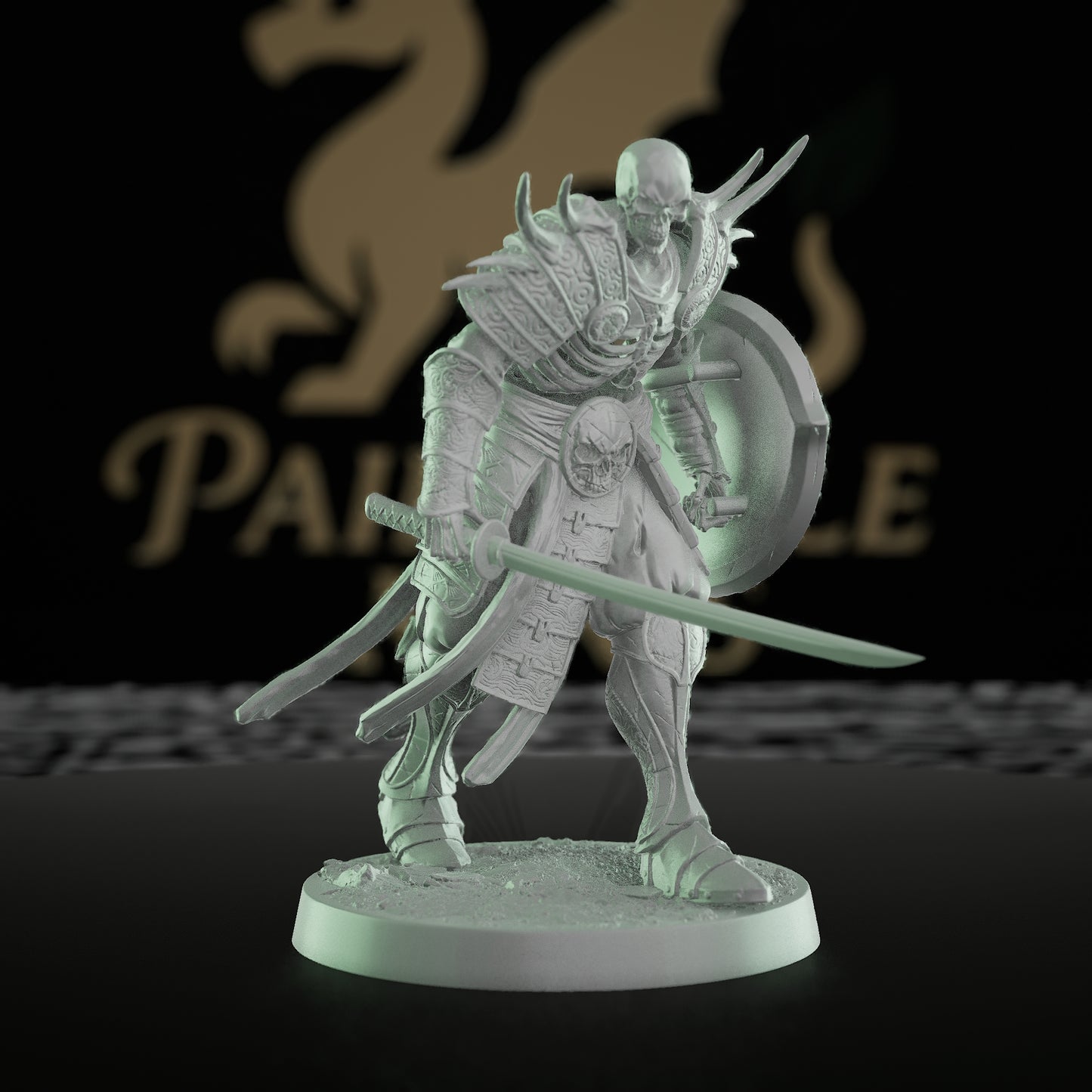 Collection Oriental Skeleton Undead Warrior Guard | Medium | Rescale Miniatures | D&D DnD Pathfinder Miniature