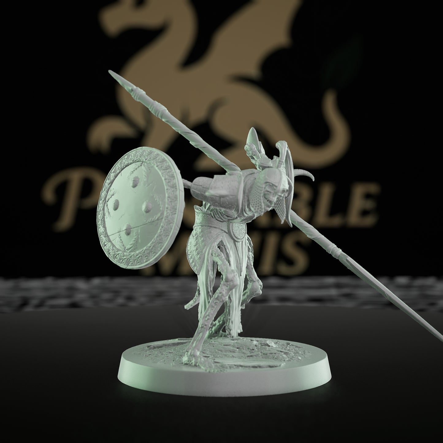 Collection Persian Skeleton Undead Warrior Scimitar | Medium | Rescale Miniatures | D&D DnD Pathfinder Miniature