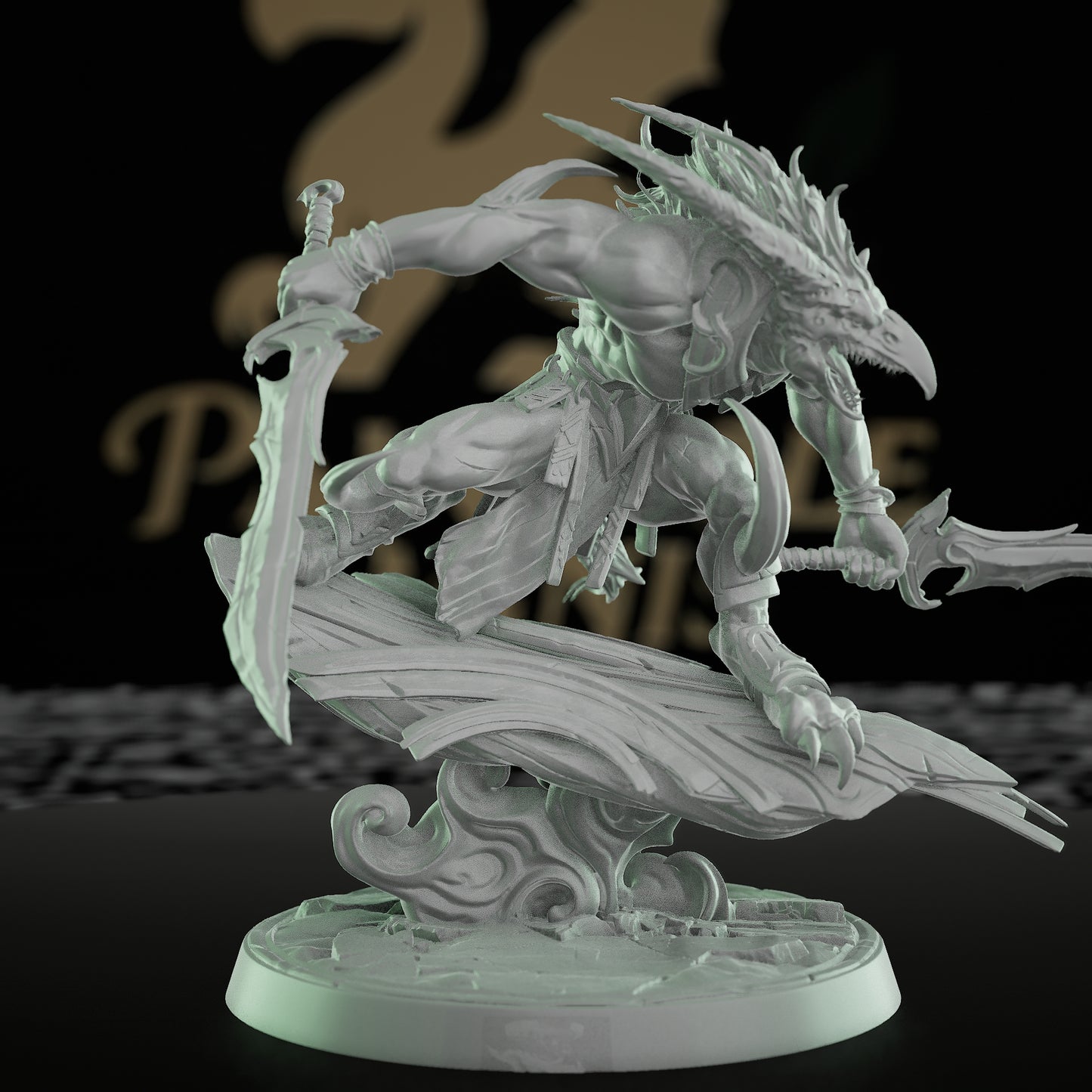 Collection Hulking Beast Barbarian Miniature | Medium | Rescale Miniatures | D&D DnD Pathfinder Miniature