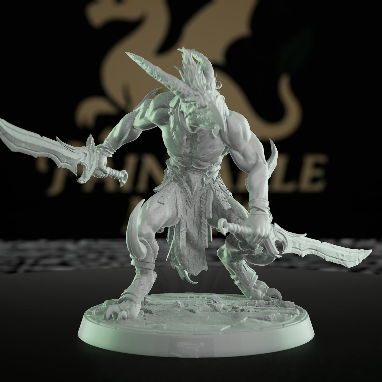 Collection Hulking Beast Barbarian Miniature | Medium | Rescale Miniatures | D&D DnD Pathfinder Miniature