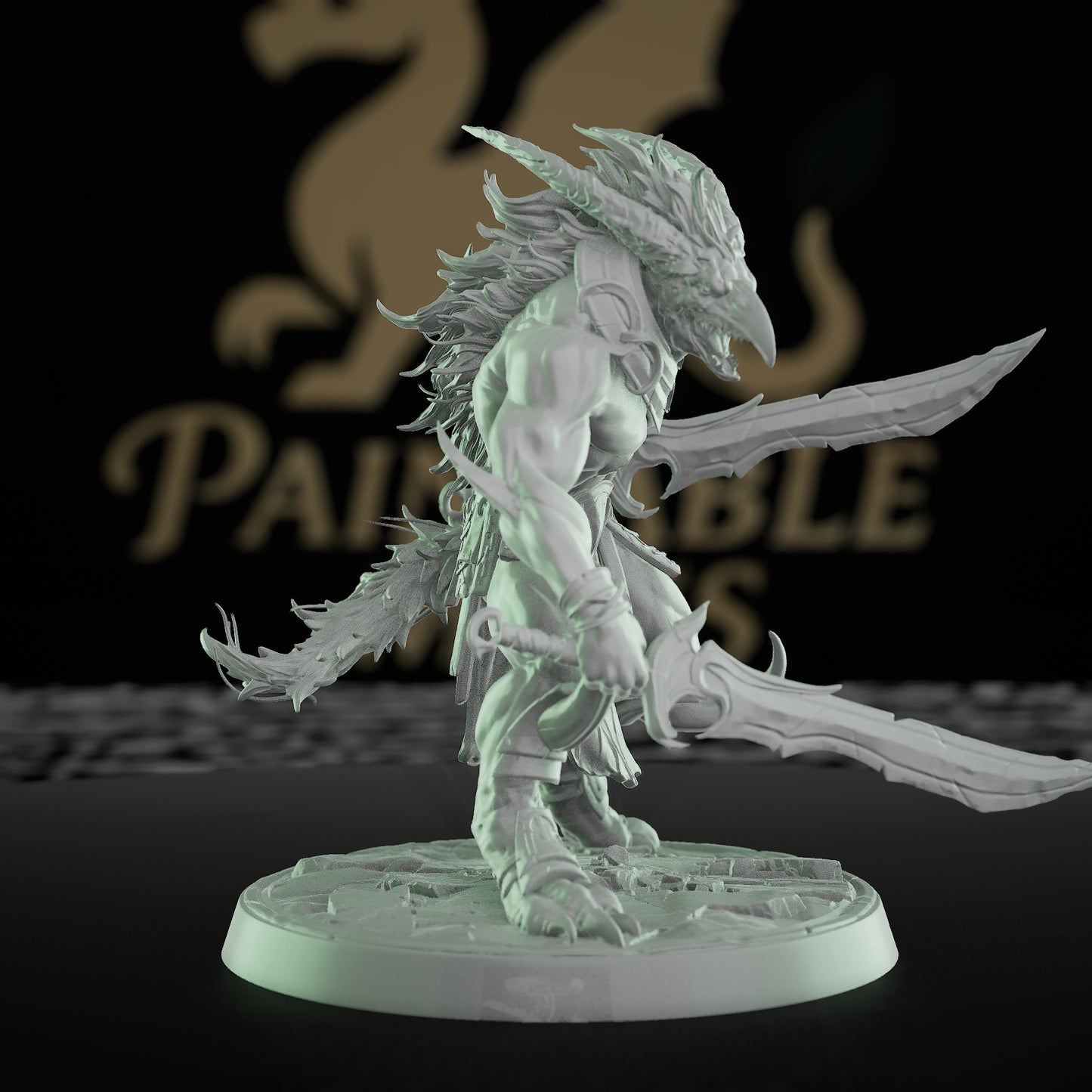 Collection Hulking Beast Barbarian Miniature | Medium | Rescale Miniatures | D&D DnD Pathfinder Miniature