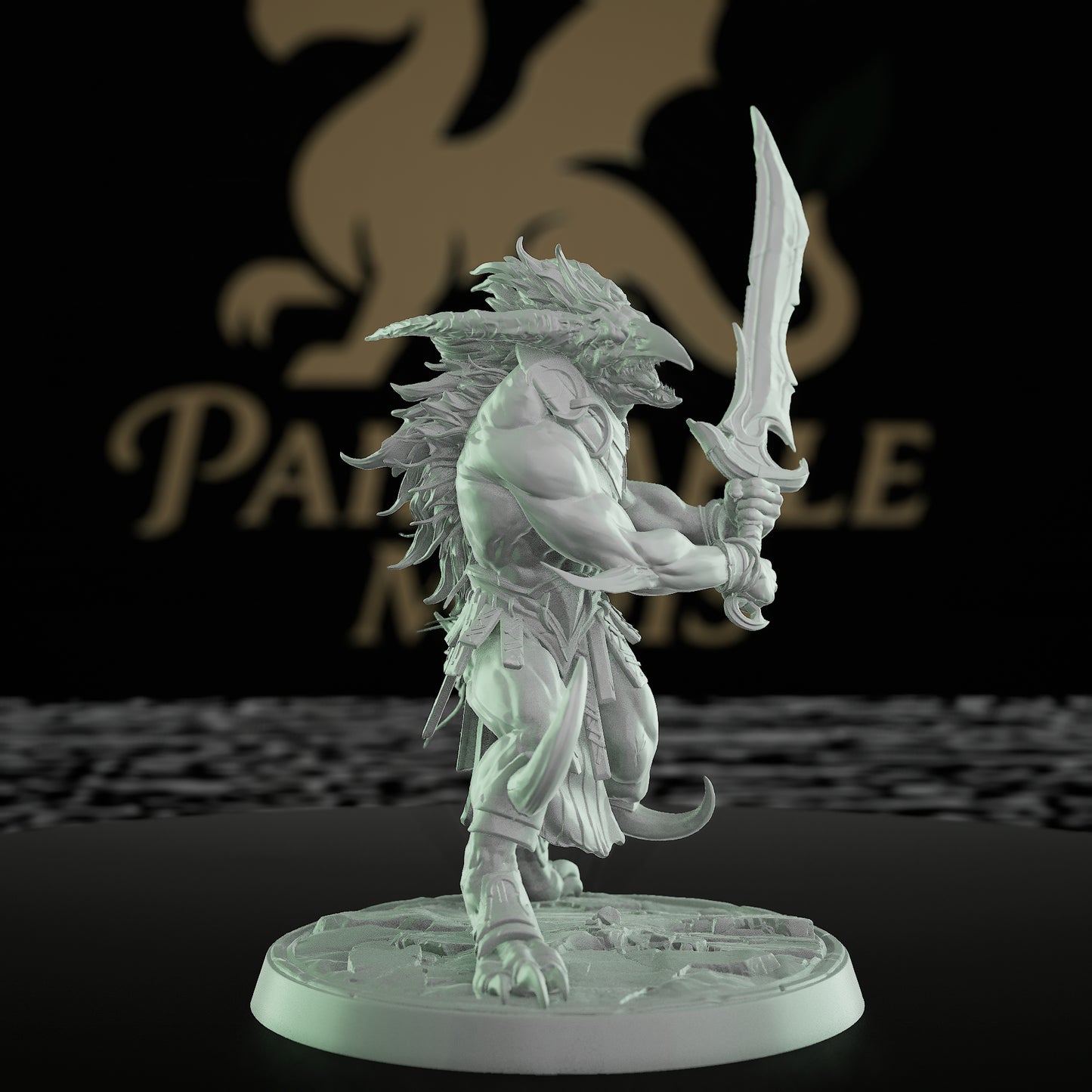 Collection Hulking Beast Barbarian Miniature | Medium | Rescale Miniatures | D&D DnD Pathfinder Miniature