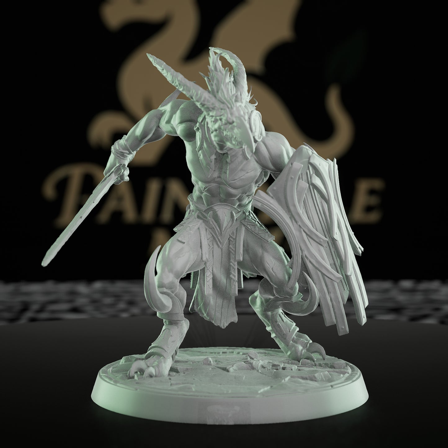Collection Hulking Beast Barbarian Miniature | Medium | Rescale Miniatures | D&D DnD Pathfinder Miniature