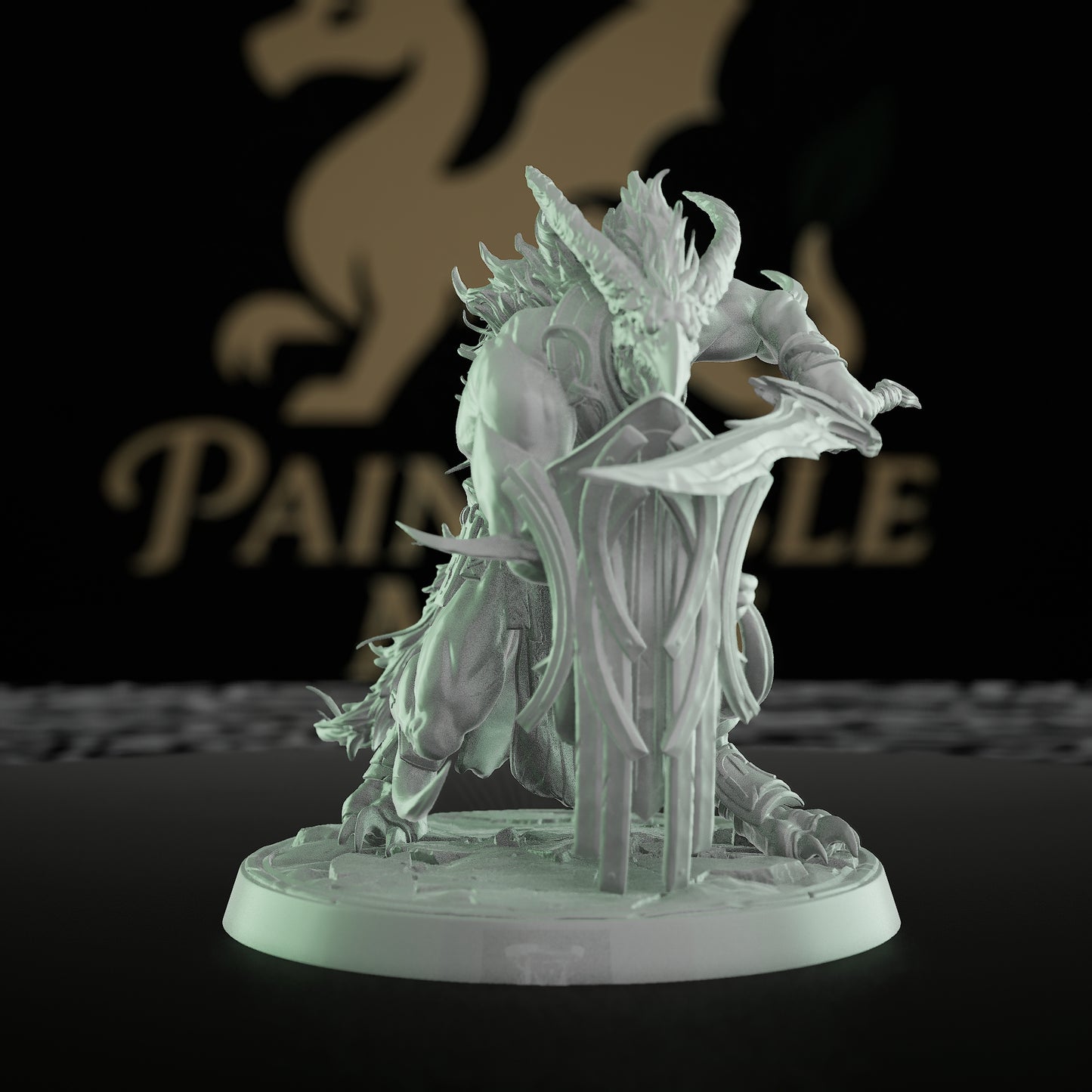 Collection Hulking Beast Barbarian Miniature | Medium | Rescale Miniatures | D&D DnD Pathfinder Miniature