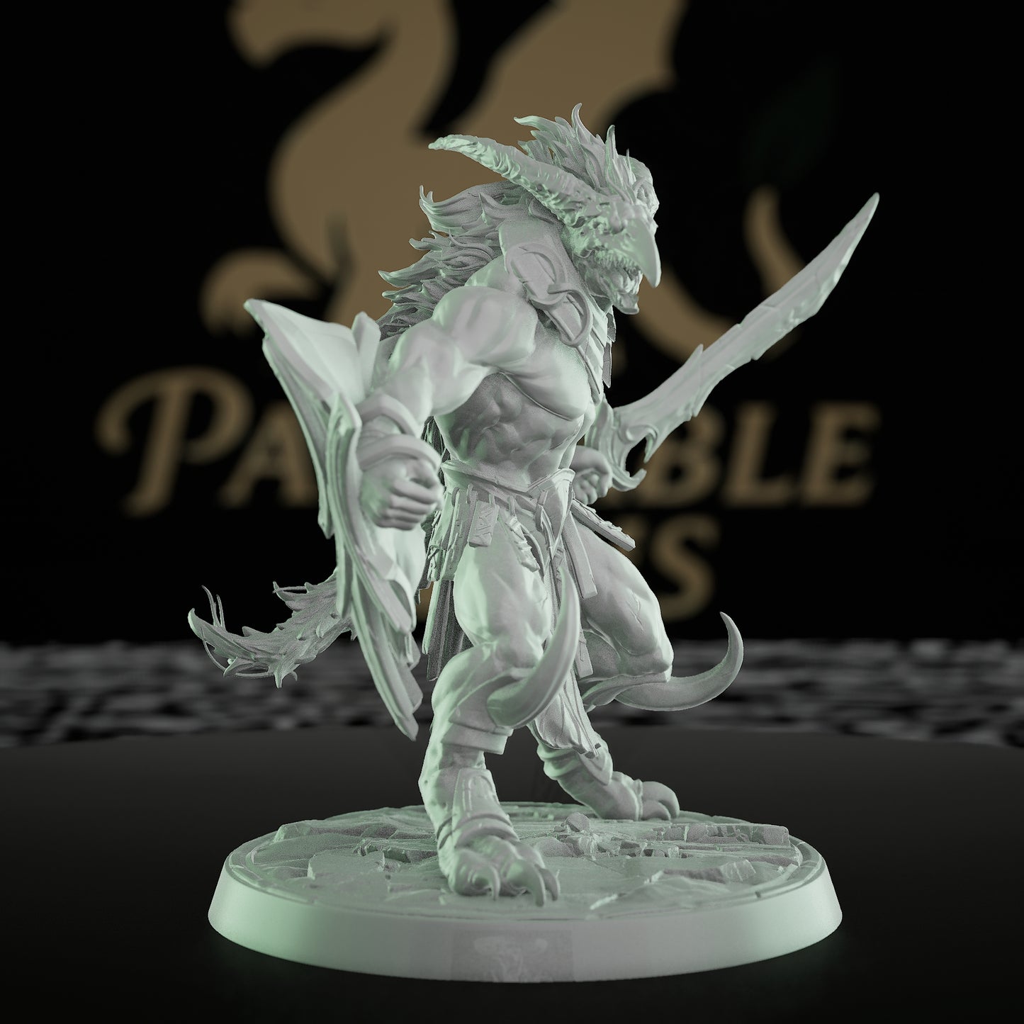 Collection Hulking Beast Barbarian Miniature | Medium | Rescale Miniatures | D&D DnD Pathfinder Miniature