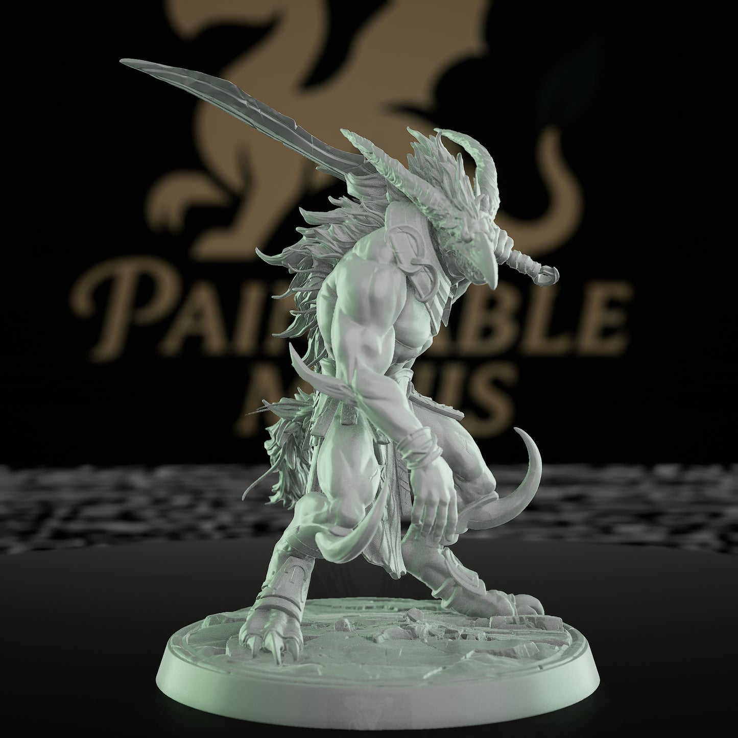 Collection Hulking Beast Barbarian Miniature | Medium | Rescale Miniatures | D&D DnD Pathfinder Miniature