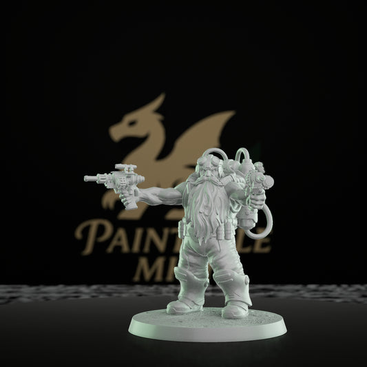 Collection Dwarf Steampunk Gun Sword Medium | Rescale Miniatures | D&D DnD Pathfinder Miniature