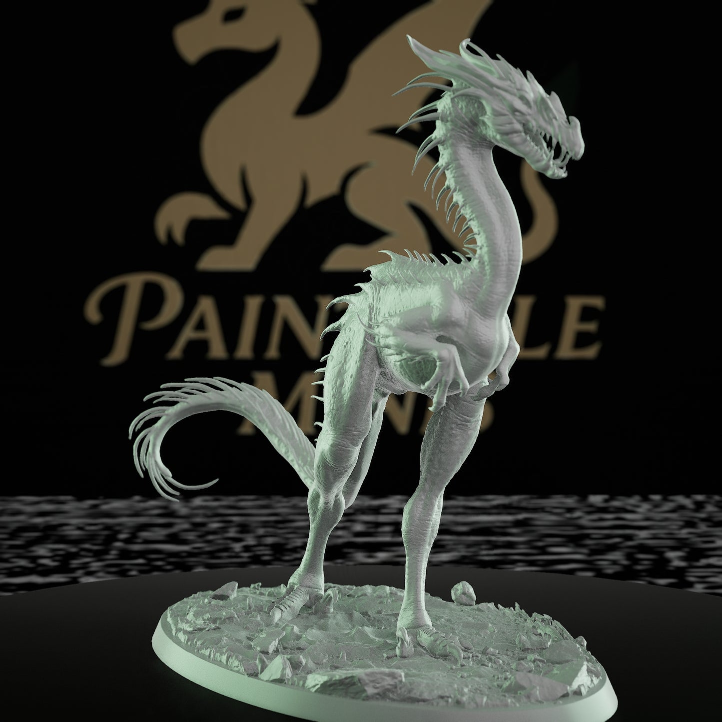 Collection Velociraptor Dinosaur Monster Figure | Large | Rescale Miniatures | D&D DnD Pathfinder Miniature