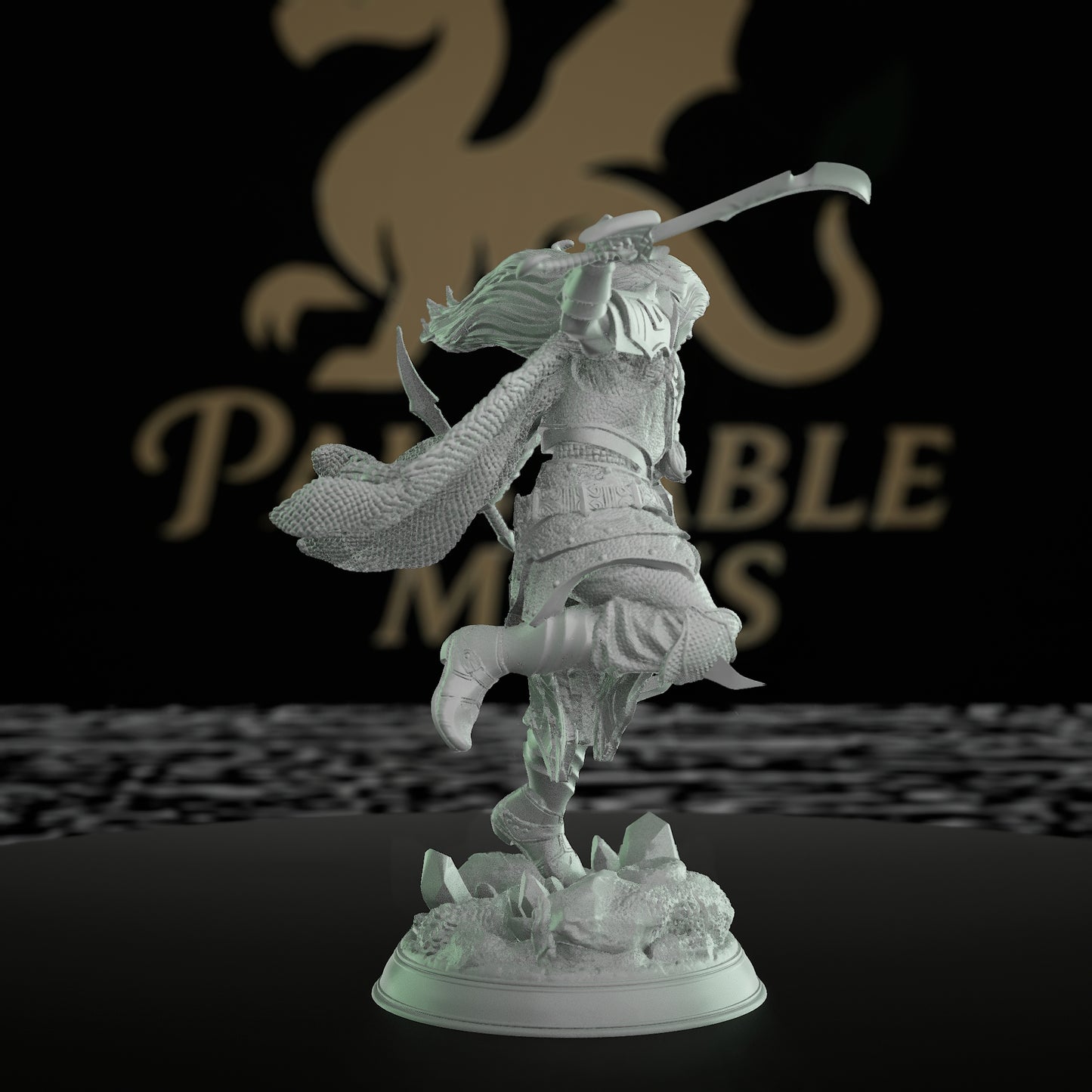 Drow Ranger Miniature Scout Figure | Medium | DM Stash | D&D DnD Pathfinder Miniature