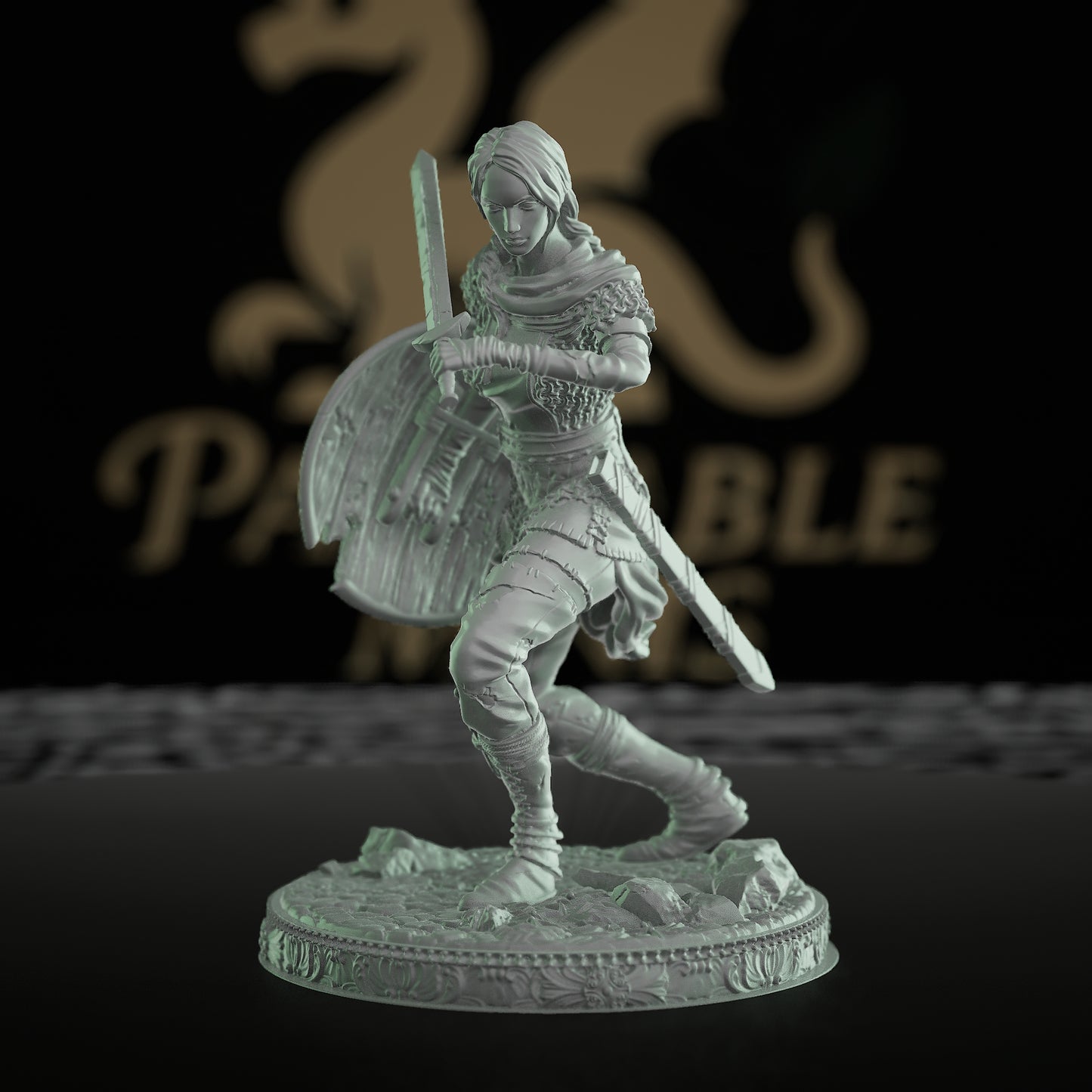 Freya Warrior Hero Fighter Figure | Medium | DM Stash | D&D DnD Pathfinder Miniature