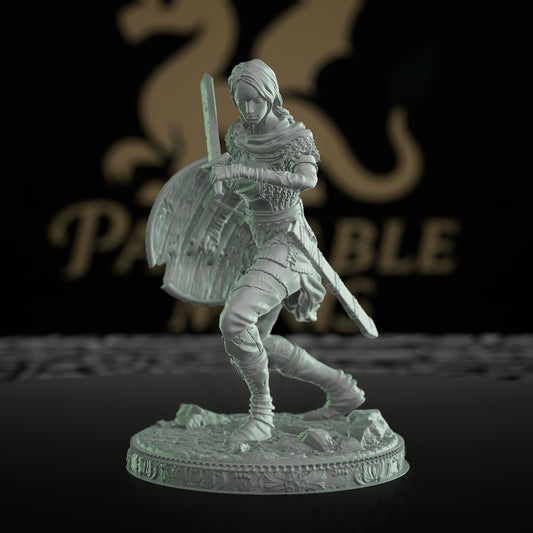 Freya Warrior Hero Fighter Figure | Medium | DM Stash | D&D DnD Pathfinder Miniature