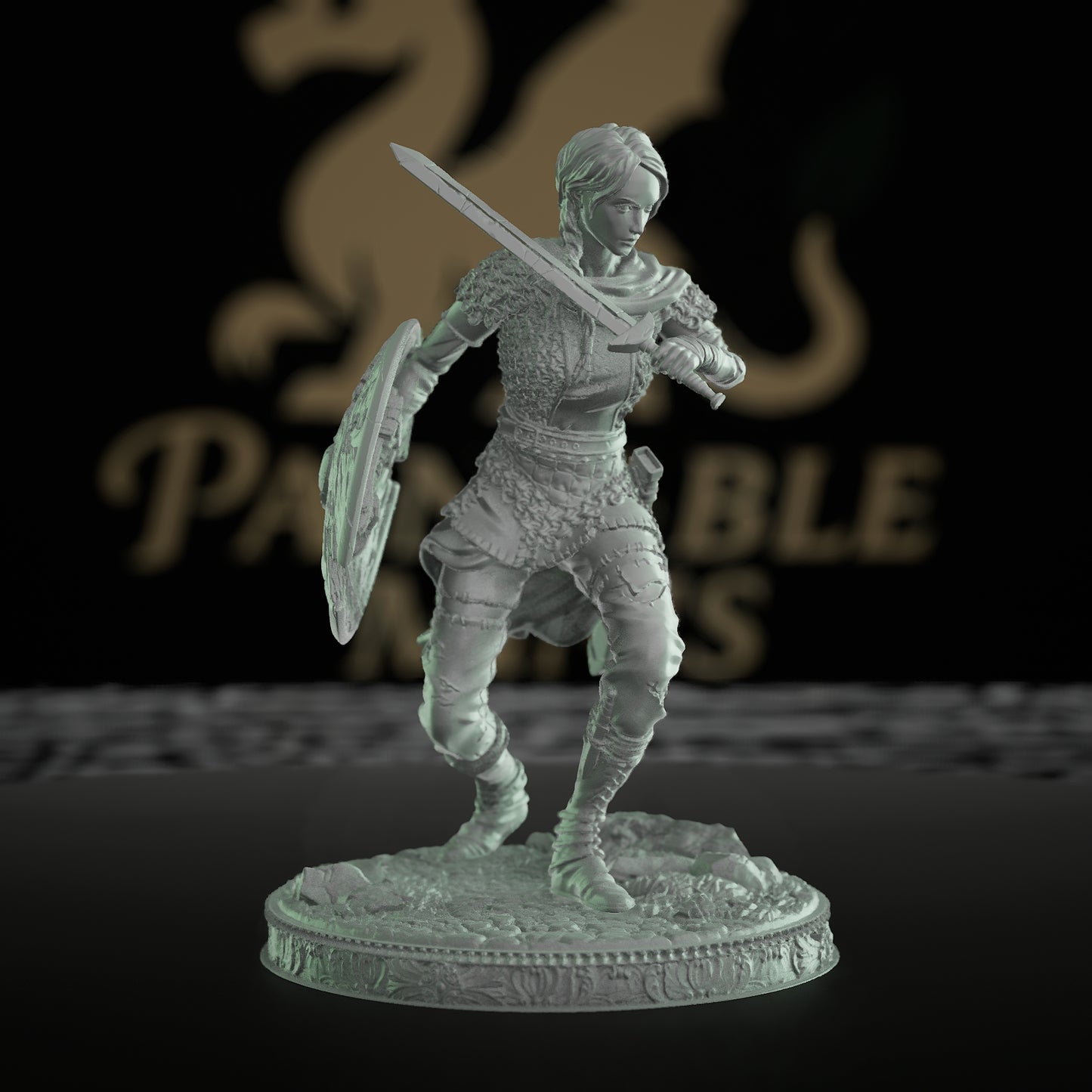 Freya Warrior Hero Fighter Figure | Medium | DM Stash | D&D DnD Pathfinder Miniature