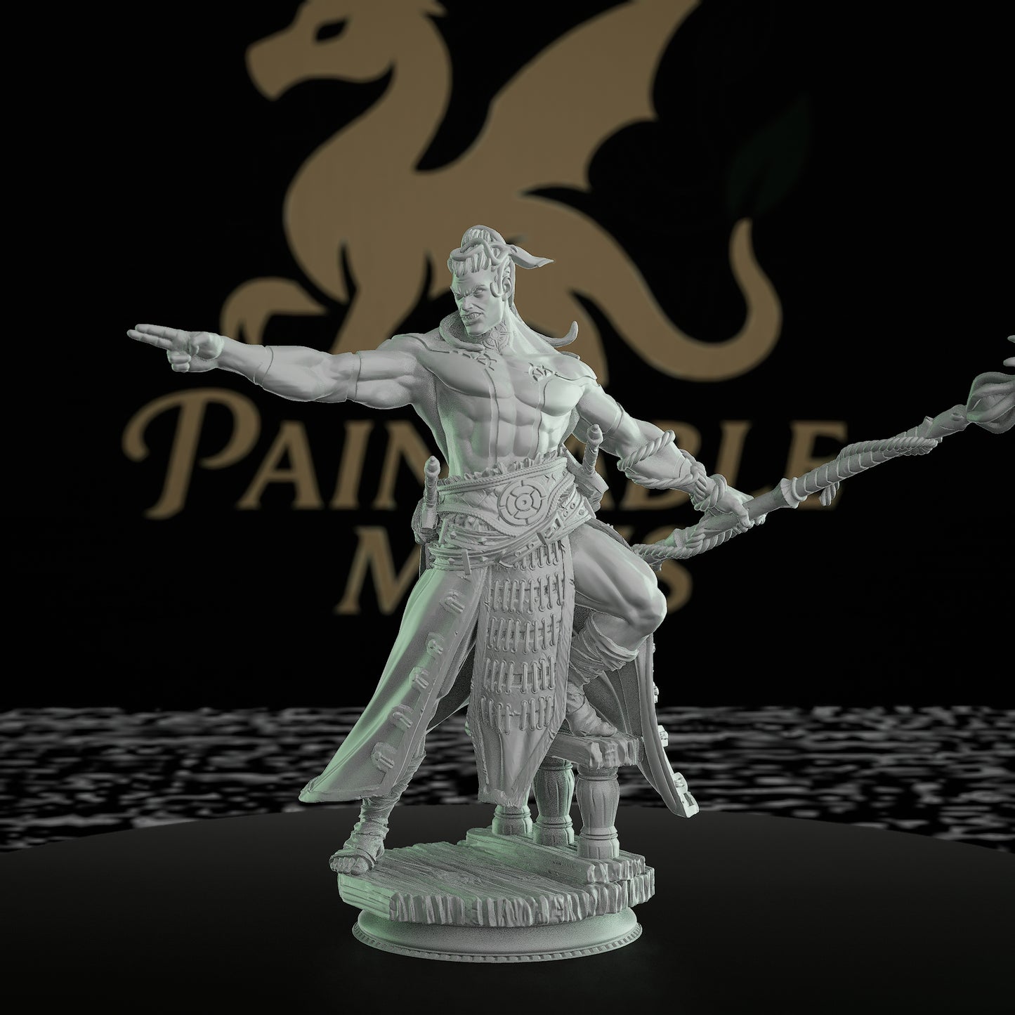 Goliath Warrior RPG Miniature Armor | Medium | DM Stash | D&D DnD Pathfinder Miniature