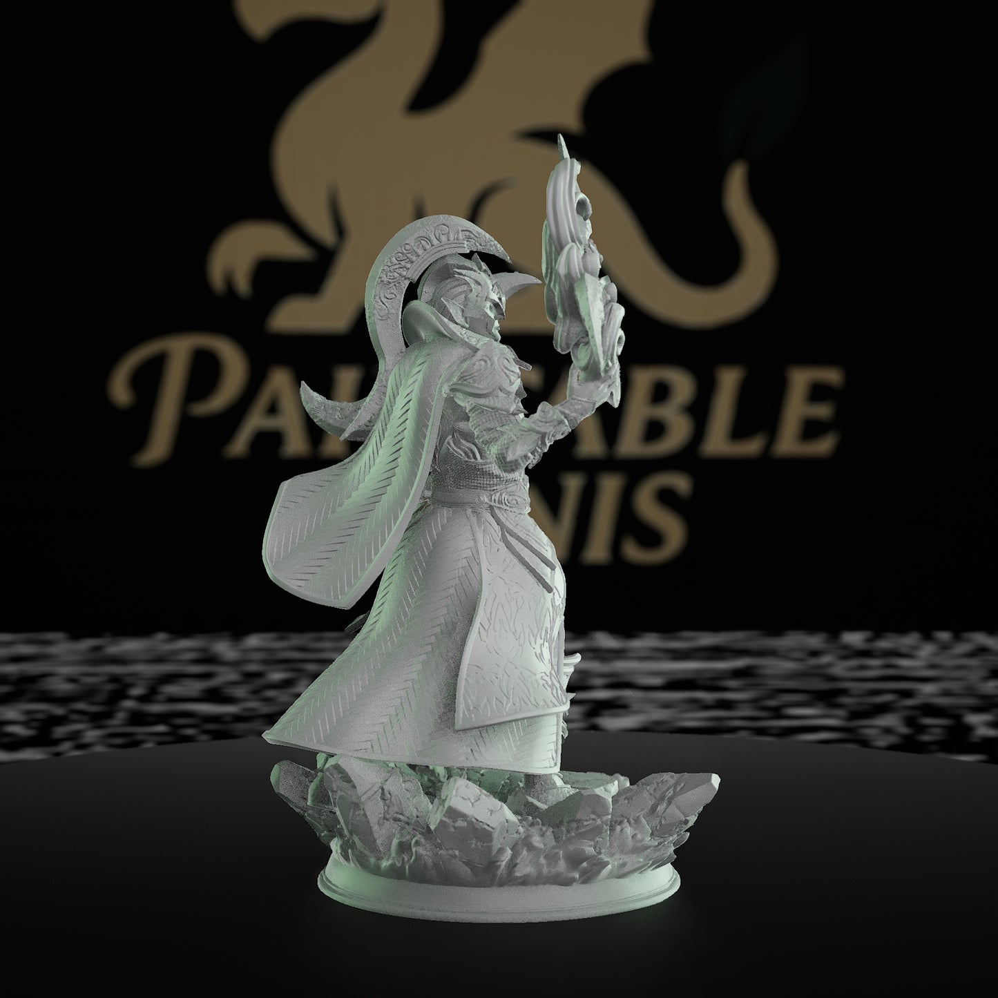 Elf Commander Miniature | Dungeons and Dragons Mini | RPG Tabletop Miniature Sorcerer