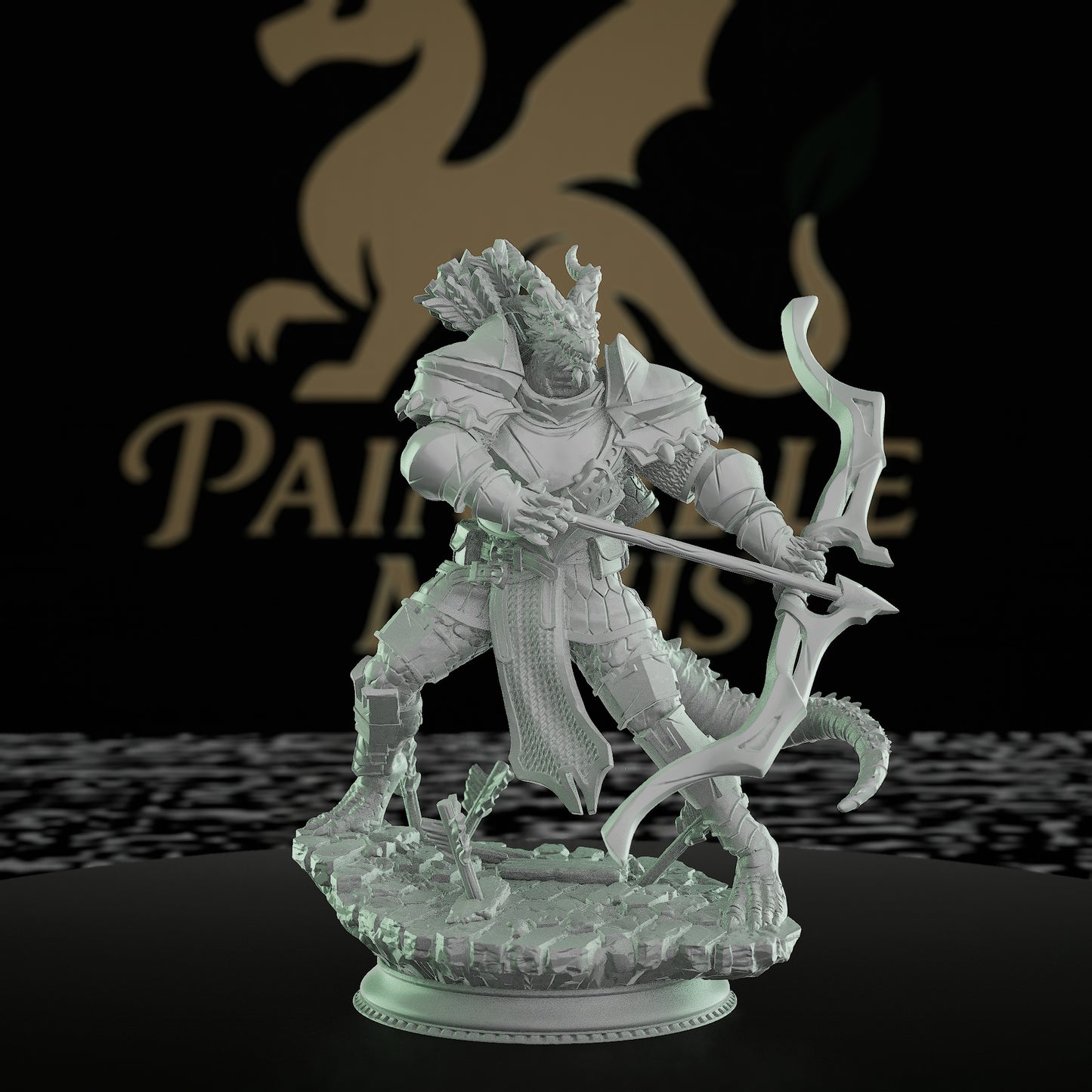 Elite Lizardfolk Hunter Knight Miniature | Medium | DM Stash | D&D DnD Pathfinder Miniature