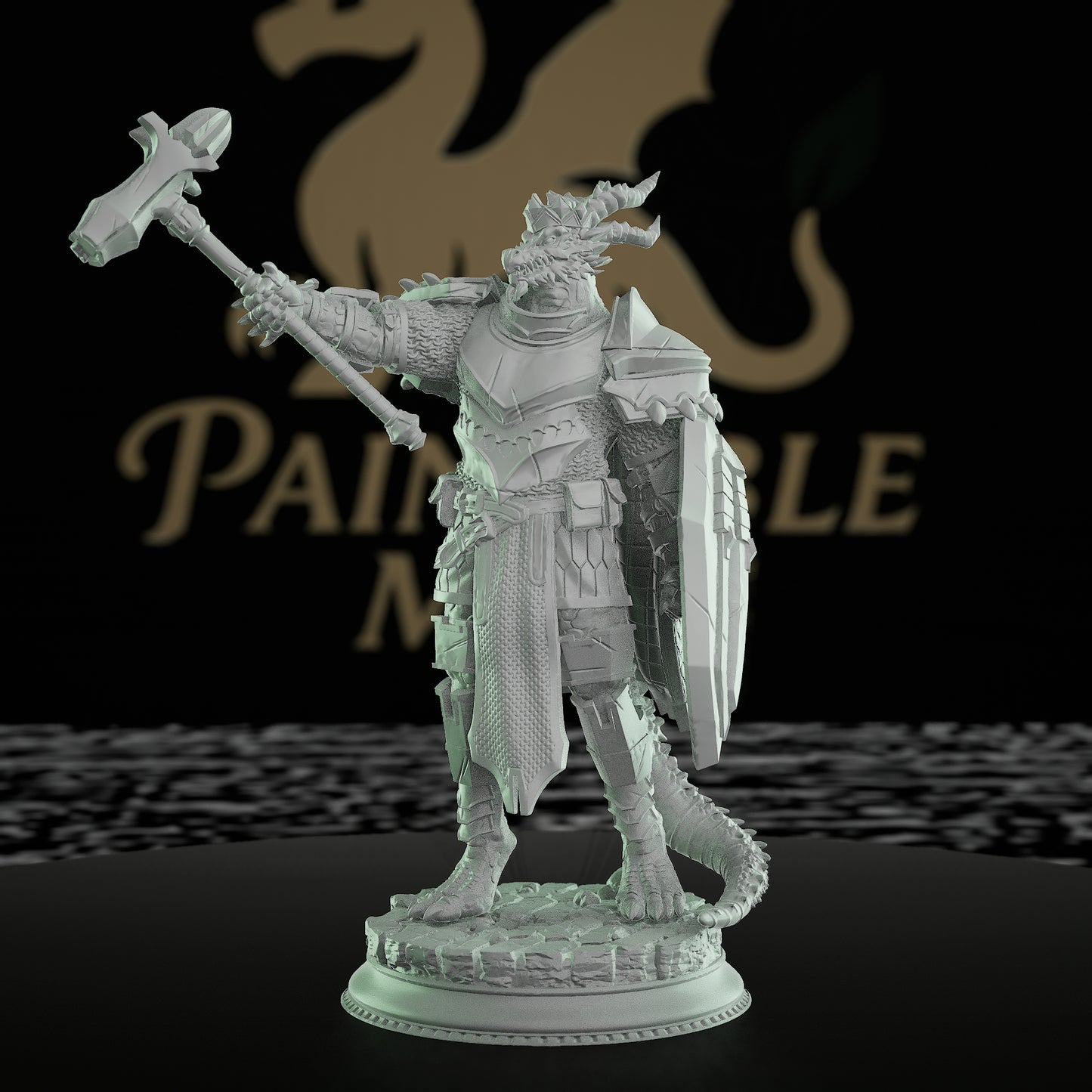 Elite Lizardfolk Hunter Knight Miniature | Medium | DM Stash | D&D DnD Pathfinder Miniature