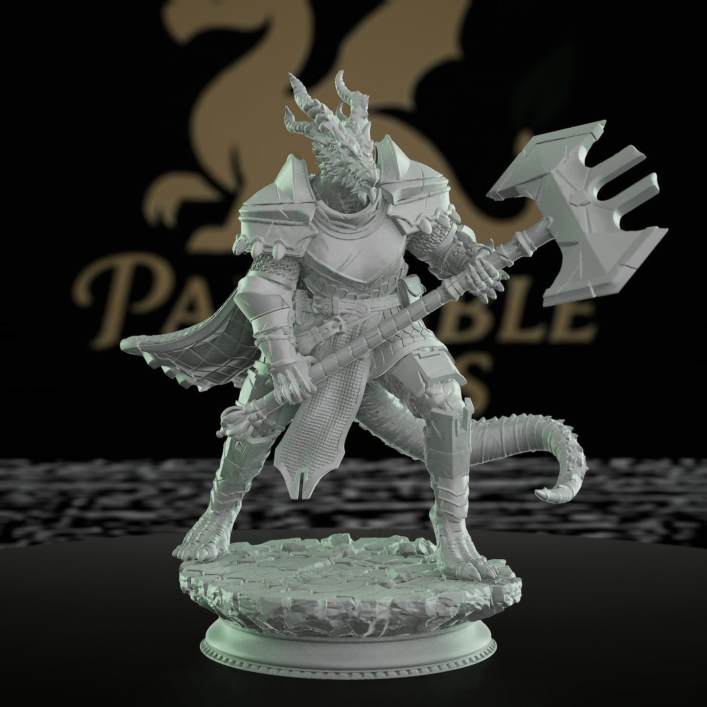 Elite Lizardfolk Hunter Knight Miniature | Medium | DM Stash | D&D DnD Pathfinder Miniature