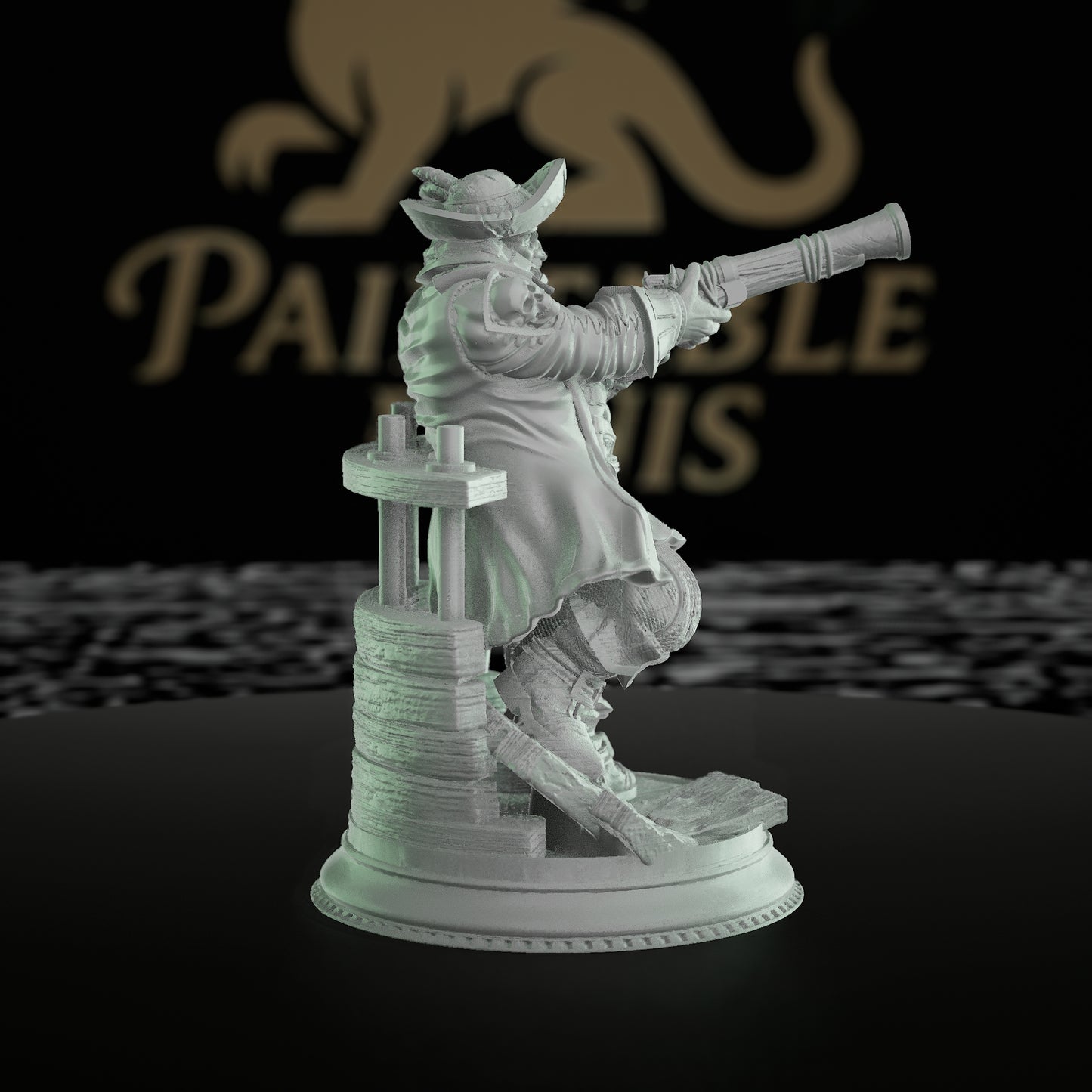 Dwarf Pirate Captain Miniature | Medium | DM Stash | D&D DnD Pathfinder Miniature