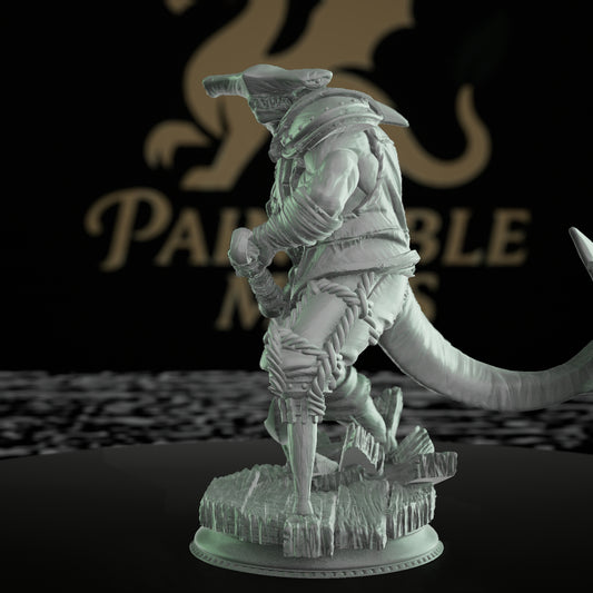 Half-Shark Pirate Enforcer Miniature | Medium | DM Stash | D&D DnD Pathfinder Miniature